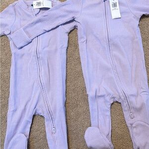 Old Navy 3-6 Month Ribbed Two Way Zip Sleepers